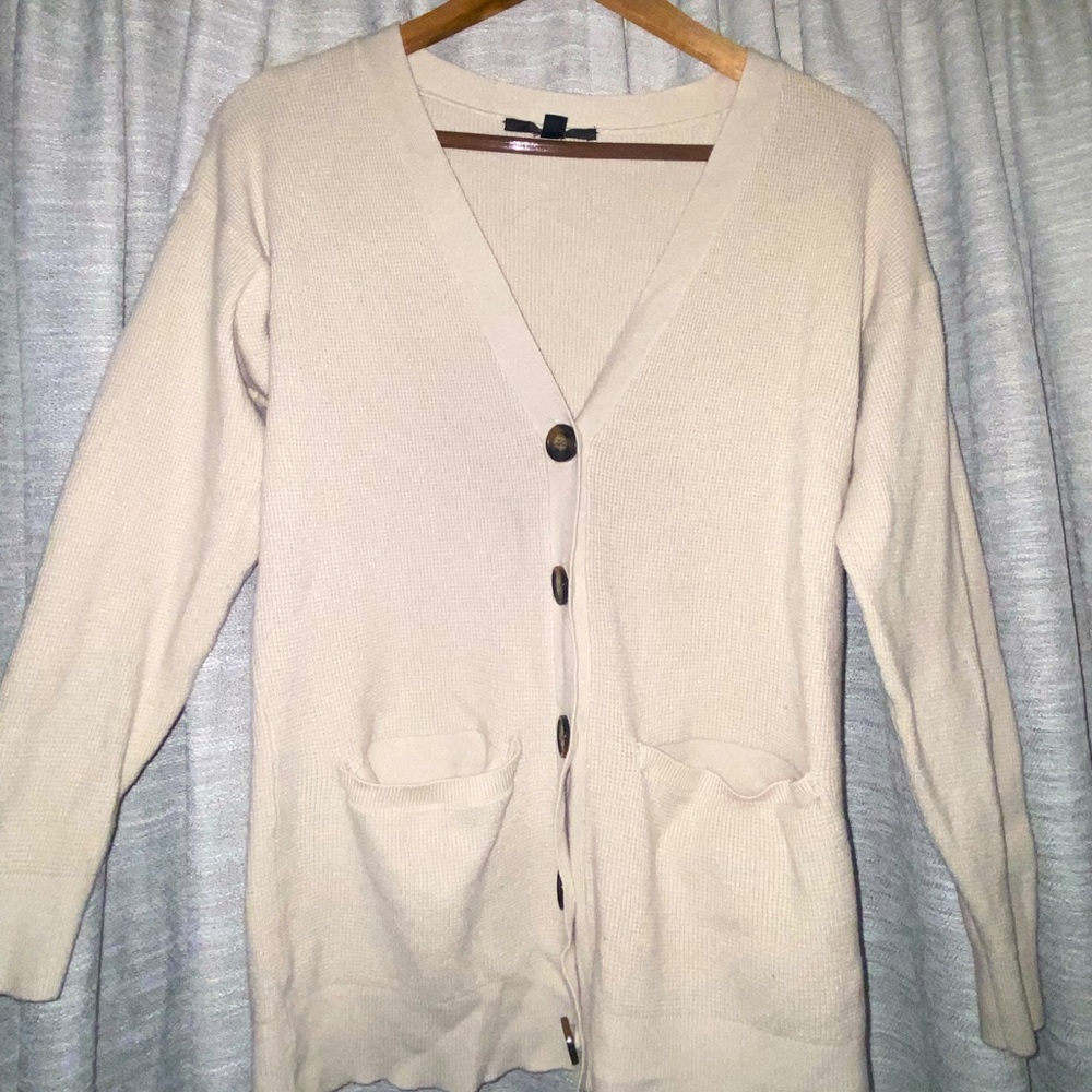 Cyrus White Button Up cardigan XS